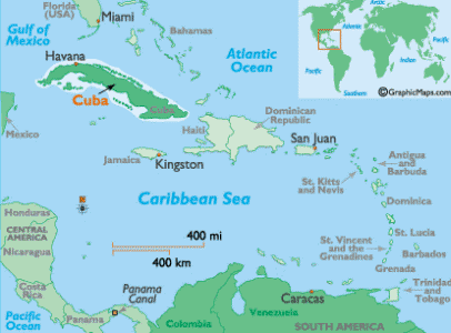 Map Of Cuba And Florida. Cuba is a small island located