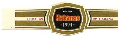 Habanos 1994 Humidor band