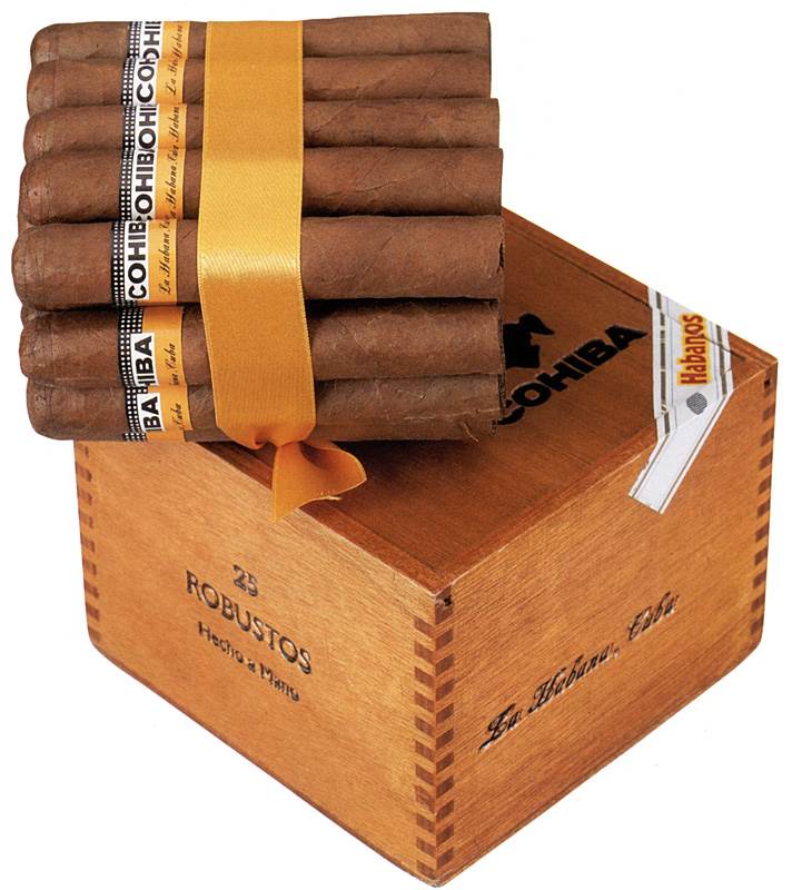Typical Cohiba packaging