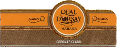 希多尔赛 Quai d'Orsay 明亮皇冠 Coronas Claro 雪茄标