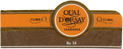 希多爾賽 Quai d'Orsay 54 號 雪茄標
