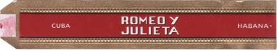 Romeo y Julieta La Casa del Habano Exclusivo band