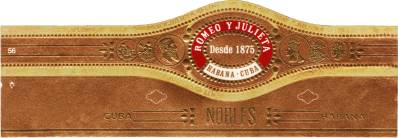 罗密欧与朱丽叶 Romeo y Julieta 黄金 系列 - 贵族 Linea Oro Nobles 雪茄标