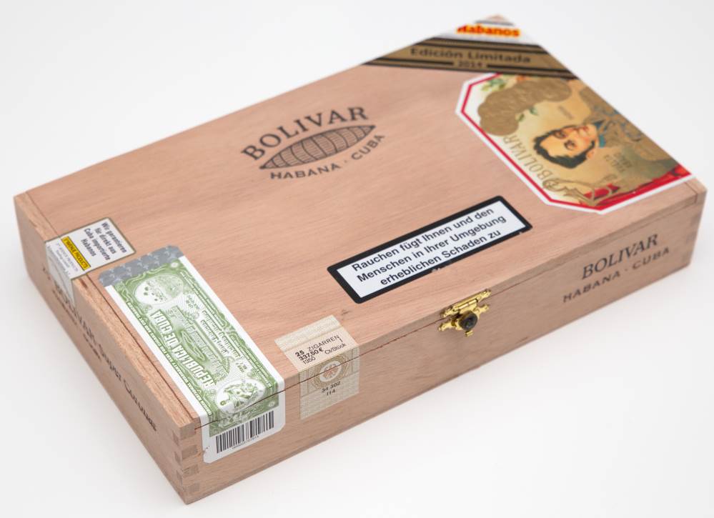 Bolívar Edición Limitada packaging