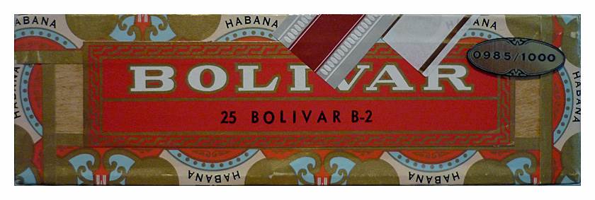 Bolívar Edición Regional Canadá packaging