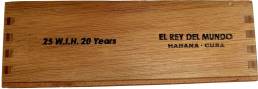 世界之王 El Rey del Mundo 雪茄保濕房 20 年  W.I.H. 20 Years 包裝